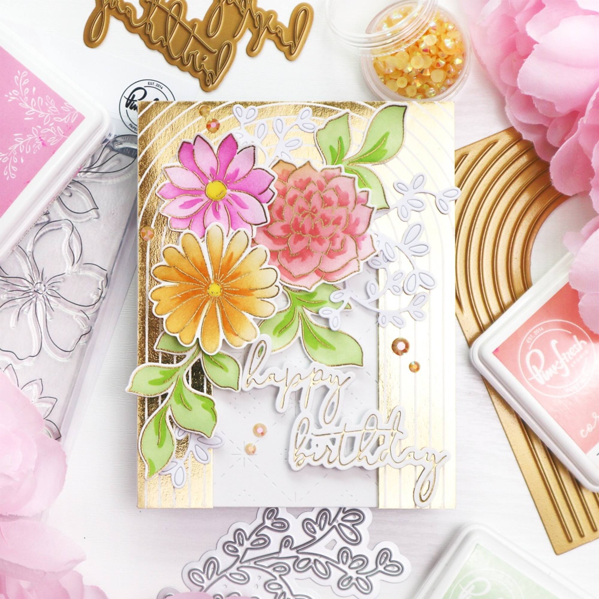 Pinkfresh Studio Arch Backdrop Hot Foil Plate